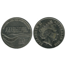 20 центов Австралии 2010 г., 100 лет налоговому Управлению