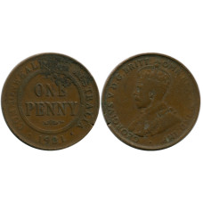 1 пенни Австралии 1921 г.