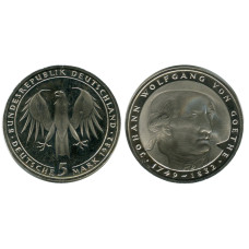 5 марок Германии 1982 г., 150 лет со дня смерти Иоганна Вольфганга фон Гёте
