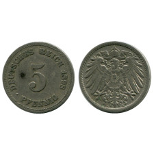 5 пфеннигов Германии 1898 г. (А)