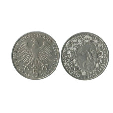 5 марок Германии 1983г. 500 лет со дня рождения Мартина Лютера