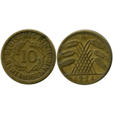 10 рентенпфеннигов Германии 1924 г. (А)