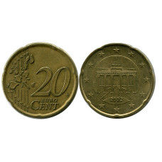 20 евроцентов Германии 2002 г. (F)