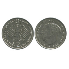 2 марки Германии 1970 г. (G) (Конрад Аденауэр)
