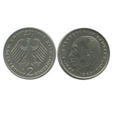 2 марки Германии 1973 г. (G) (Конрад Аденауэр)