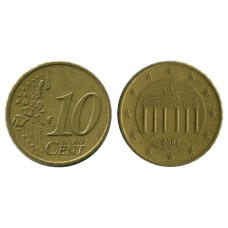 10 евроцентов Германии 2002 г. (A)