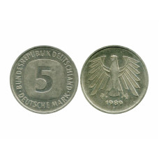 5 марок Германии 1989 г. (F)