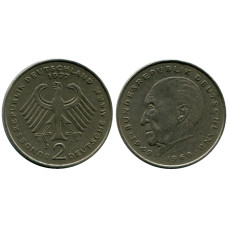 2 марки Германии 1977 г. (J) (Конрад Аденауэр)