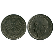 2 марки Германии 1969 г. (J) Конрад Аденауэр