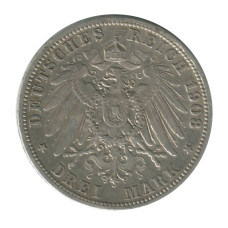 3 марки Пруссии 1908 г. Вильгельм II (1)