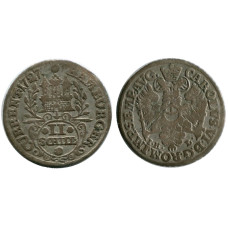 2 шиллинга Гамбурга 1727 г.