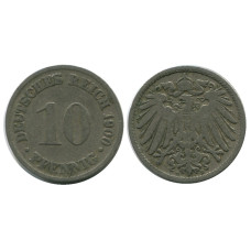 10 пфеннигов Германии 1900 г. (D)