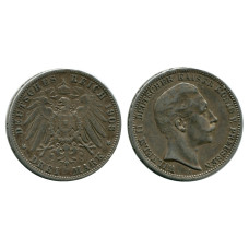 3 марки Пруссии 1908 г. Вильгельм II