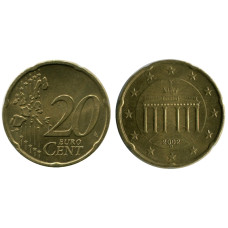 20 евроцентов Германии 2002 г. (D)