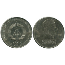 20 марок ГДР 1972 г., Фридрих фон Шиллер