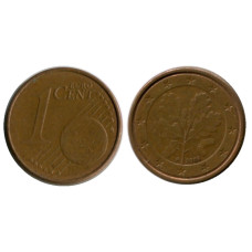 1 евроцент Германии 2005 г. (F)