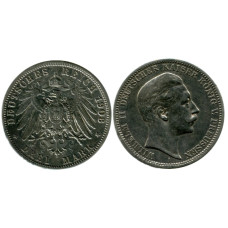 3 марки Пруссии 1908 г., Вильгельм II