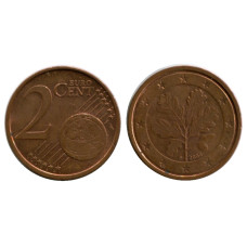 2 евроцента Германии 2004 г. (F)