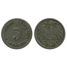 5 пфеннигов Германии 1893 г. А(1)