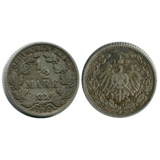 1/2 марки Германии 1905 г. (F)