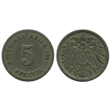 5 пфеннигов Германии 1901 г. (А)