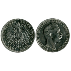 3 марки Пруссии 1909 г., Вильгельм II
