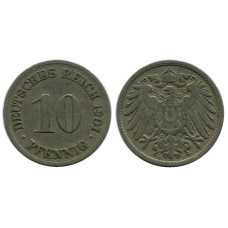 10 пфеннигов Германии 1901 г. (D)