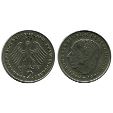 2 марки Германии 1973 г. (F) (Теодор Хойс)