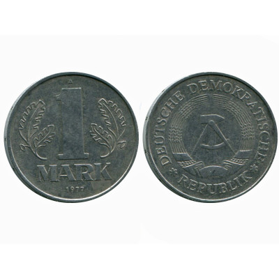 Монета 1 марка Германии 1977 г. (А)