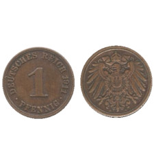 1 пфенниг Германии 1911 г. (А)