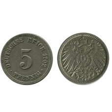 5 пфеннигов Германии 1902 г. (A)