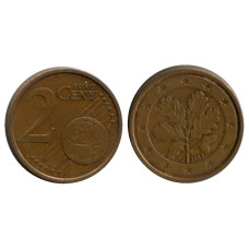 2 евроцента Германии 2002 г. (J)