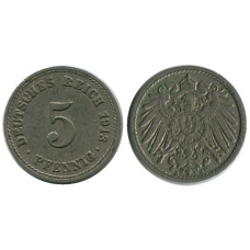 5 пфеннигов Германии 1913 г. (A)
