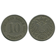 10 пфеннигов Германии 1893 г. (A)