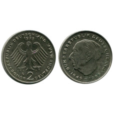 2 марки Германии 1973 г. (G) (Теодор Хойс)
