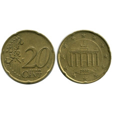 20 евроцентов Германии 2002 г. (J)