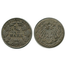 1/2 марки Германии 1906 г. (D)