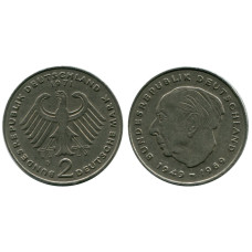 2 марки Германии 1971 г. (D) (Теодор Хойс)