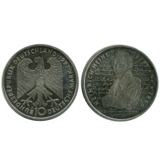 10 марок ФРГ 1997 г., 200 лет со дня рождения Генриха Гейне