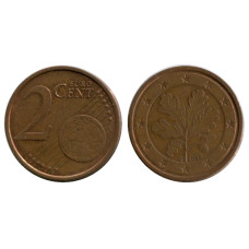 2 евроцента Германии 2002 г. (G)