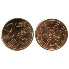 2 евроцента Германии 2008 г. (D)