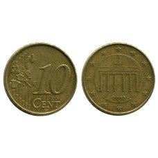 10 евроцентов Германии 2002 г. (G)