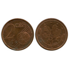 2 евроцента Германии 2002 г. (А)