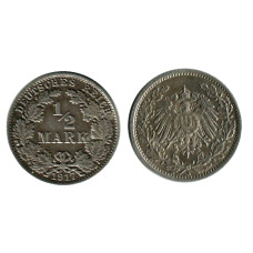 1/2 марки Германии 1917 г. (А) 1