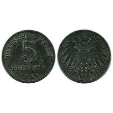 5 пфеннигов Германии 1918 г. (D)