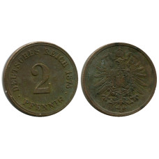 2 пфеннига Германии 1875 г. (J)