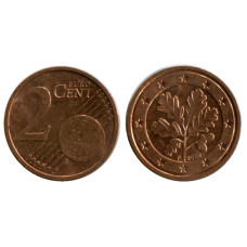 2 евроцента Германии 2008 г. (F)