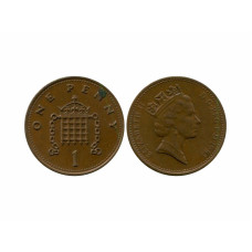 1 пенни Великобритании 1985 г.