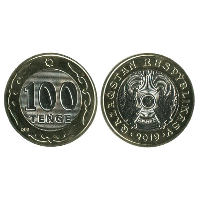 Монета 100 тенге Казахстана 2019 г.