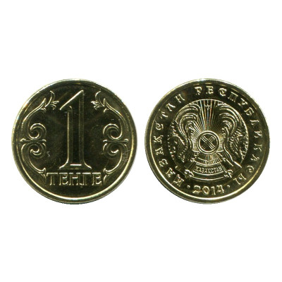 Монета 1 тенге Казахстана 2014 г. (магнитная)